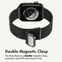 imoshion Milanees magnetisch bandje Apple Watch | 44/45/46/49 mm - Zwart
