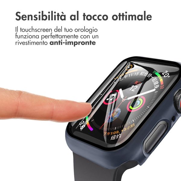 imoshion Cover rigida integrale Apple Watch 7 / 8 / 9 - 41 mm - Blu scuro