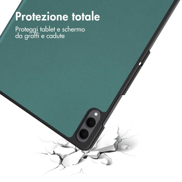 imoshion Cover a libro Trifold Samsung Galaxy Tab S11 Ultra - Verde scuro