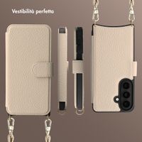 Selencia Cover Riva con MagSafe e cordino Samsung Galaxy S26 - Beige