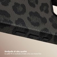 Selencia Cover Sabi Stampa pantera con MagSafe Apple iPhone 17e / 16e - Midnight Black