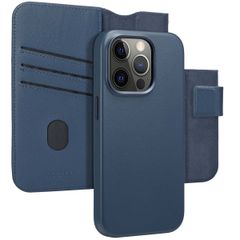 Accezz Cover in pelle 2 in 1 con MagSafe Apple iPhone 14 Pro - Nightfall Blue