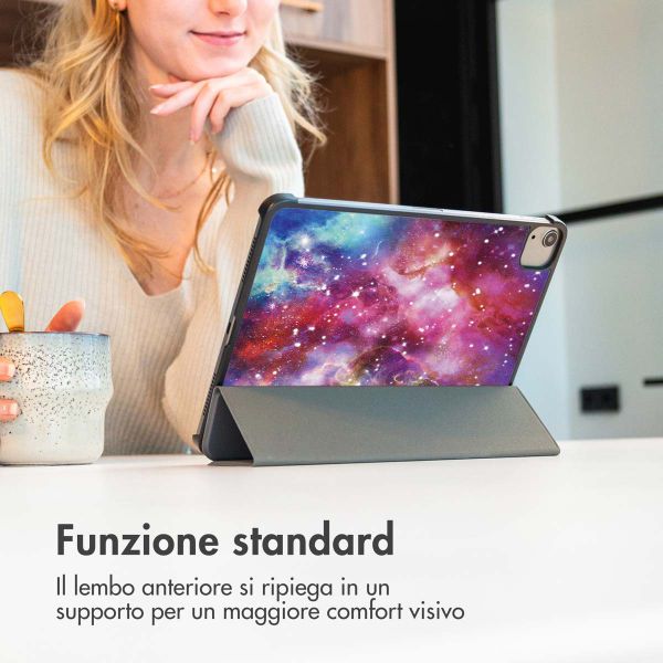 imoshion Cover Trifold Design Samsung Galaxy Tab S10 Plus / Tab S9 FE Plus / Tab S9 Plus - Space