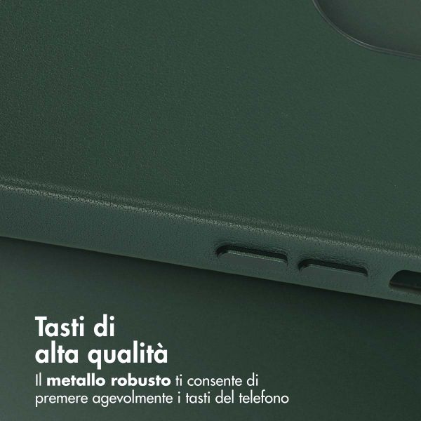 Accezz Cover in Pelle con MagSafe Apple iPhone 12 (Pro) - Cedar Green