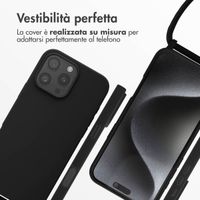 imoshion Cover in Silicone con Cordino Apple iPhone 16 Pro Max - Nero