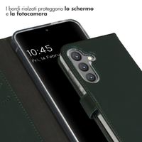 Selencia Cover a libro in vera pelle Samsung Galaxy S24 - Verde