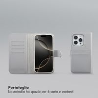 Selencia Libreria rimovibile Olyn con MagSafe Apple iPhone 16 Pro - Grigio