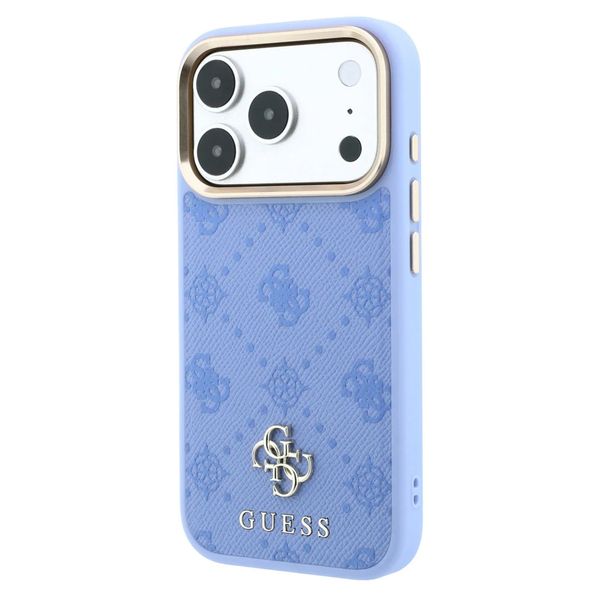 Guess Cover posteriore 4G Metal Logo MagSafe Apple iPhone 18 Pro Max / 17 Pro Max - Light Blue