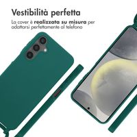 imoshion Cover in Silicone con Cordino Samsung Galaxy S24 FE - Verde scuro