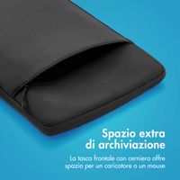 imoshion Cover per laptop 13 pollici - Laptopsleeve con tasca - Black