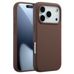 Accezz Cover in silicone liquido con MagSafe Apple iPhone 17 Pro - New Tea Brown
