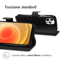 imoshion Cover a libro di Lusso Apple iPhone 12 Pro Max - Nero