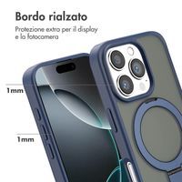Accezz Cover con anello e supporto con MagSafe Apple iPhone 16 Pro - Blu