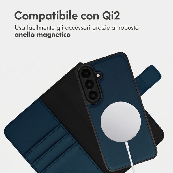 imoshion Cover a libro di lusso 2-in-1 rimovibile Samsung Galaxy S26 FE - Blu