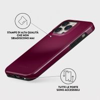 Burga Cover Posteriore Resistente con MagSafe Apple iPhone 14 Pro - Dark Cherry