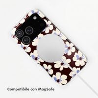 Selencia Cover posteriore Vivid con MagSafe Apple iPhone 18 Pro / 17 Pro - Choco Flower Pop