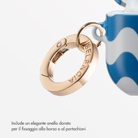 Selencia Cover Vivid  Apple AirPods Pro 2 - Wave Vibes Classic Blue