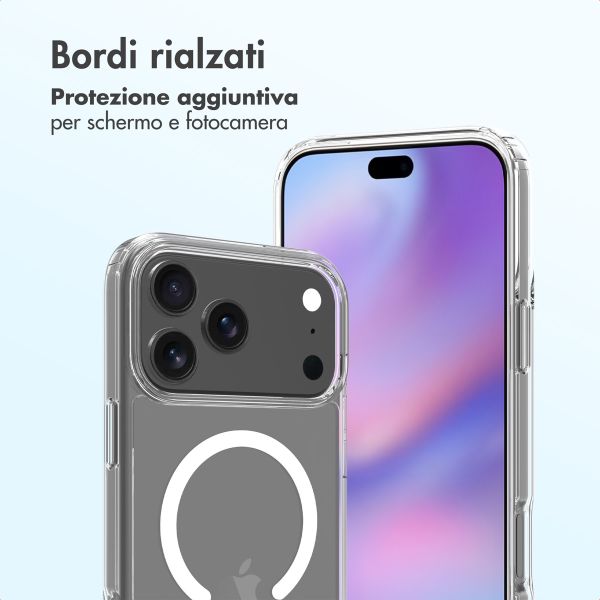 Accezz Cover posteriore Xtreme Impact con MagSafe Apple iPhone 17 Pro Max - Trasparente