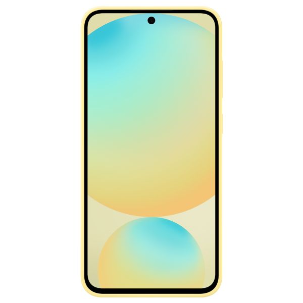 Samsung Cover originale in silicone Samsung Galaxy S24 FE - Giallo