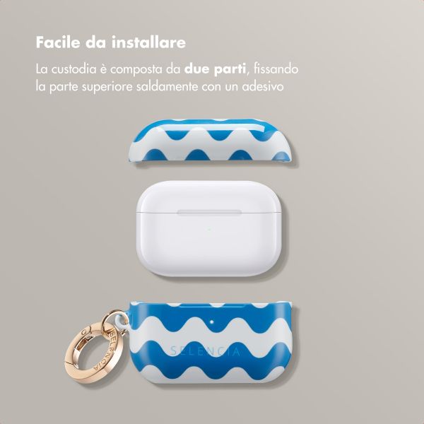 Selencia Cover Vivid  Apple AirPods Pro 2 - Wave Vibes Classic Blue
