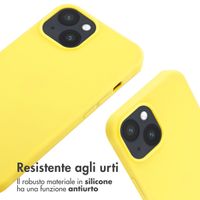 imoshion Cover in Silicone con Cordino Apple iPhone 14 - Giallo