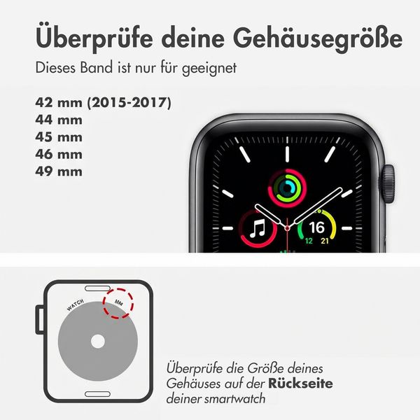 imoshion Milanees magnetisch bandje Apple Watch | 44/45/46/49 mm - Goud