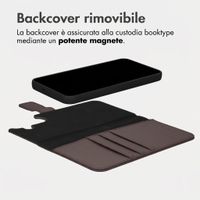 imoshion Cover a libro di lusso 2-in-1 rimovibile Samsung Galaxy S24 FE - Marrone