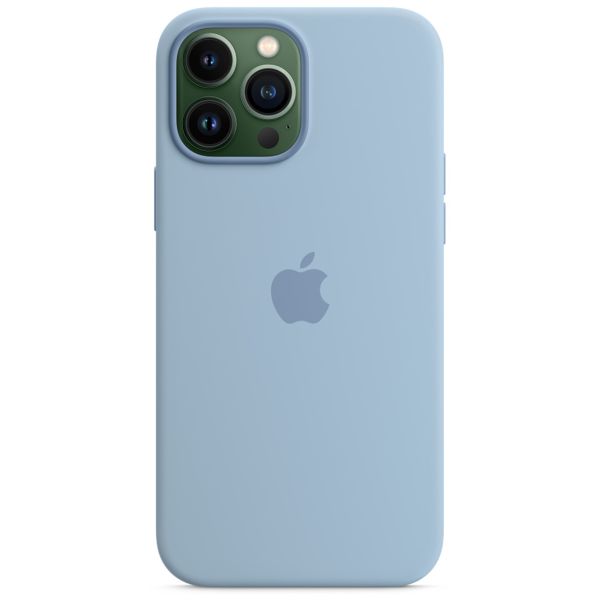 Apple Cover Posteriore in Silicone con MagSafe Apple iPhone 13 Pro Max - Blue Fog