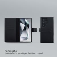 Selencia Libreria rimovibile Olyn con MagSafe Samsung Galaxy S24 Ultra - Nero