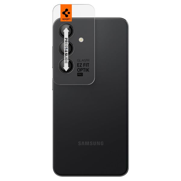 Spigen Optik Pro EZ Fit Lens Protector - Protezione lente fotocamera (confezione da 2) per Samsung Galaxy S24 Plus - Black