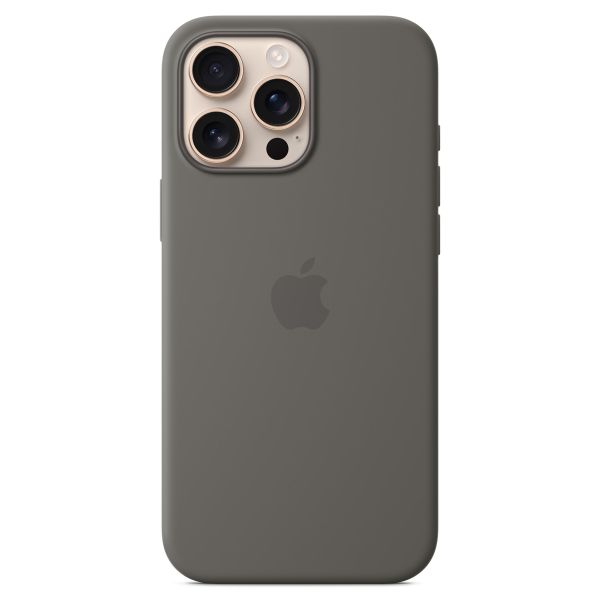 Apple Cover Posteriore in Silicone con MagSafe Apple iPhone 16 Pro Max - Stone Gray