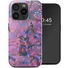 Selencia Cover posteriore Vivid con MagSafe Apple iPhone 15 Pro - Fresh Paint Flower Orange