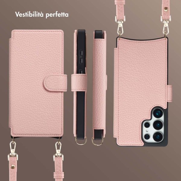 Selencia Cover Riva con MagSafe e cordino Samsung Galaxy S25 Ultra - Old Pink