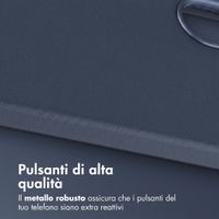 Accezz Cover in Pelle con MagSafe Samsung Galaxy A57 (5G) - Nightfall Blue
