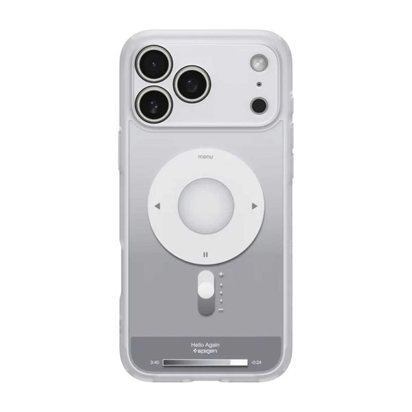 Spigen Cover Posteriore Ultra Ibrida con MagSafe Apple iPhone 17 Pro - Classic Silver