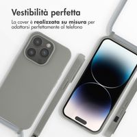 imoshion Cover in Silicone con Cordino Apple iPhone 14 Pro - Grigio chiaro