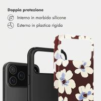 Selencia Cover Posteriore Vivid Apple iPhone 18 Pro Max / 17 Pro Max - Choco Flower Pop