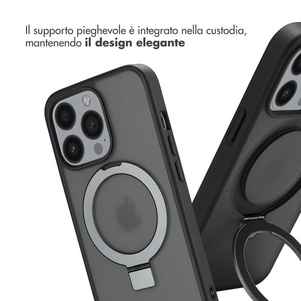 Accezz Cover con anello e supporto con MagSafe Apple iPhone 13 Pro - Nero