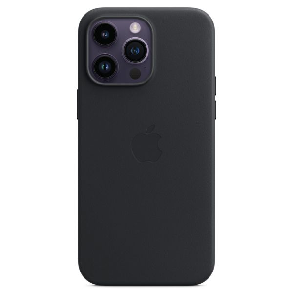 Apple Cover Posteriore in Pelle con MagSafe Apple iPhone 14 Pro Max - Midnight