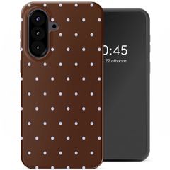 Selencia Cover Posteriore Vivid Samsung Galaxy A57 (5G) - Happy Dots Chocolate