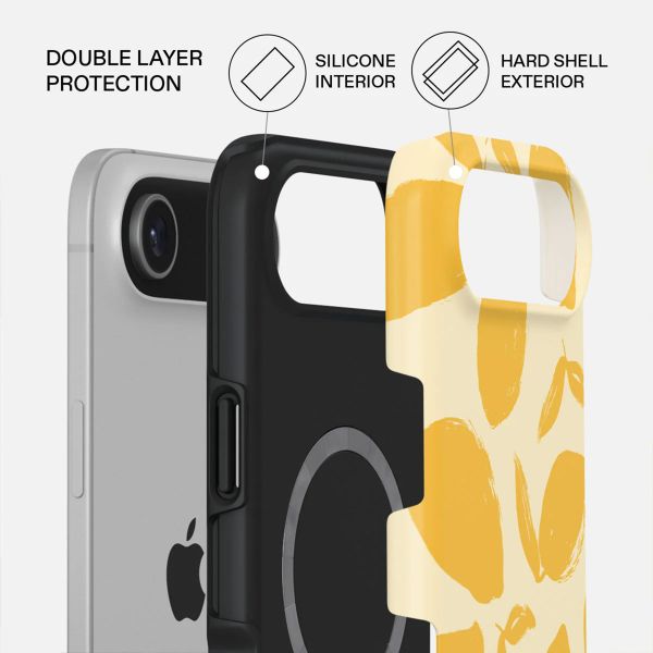 Burga Cover Posteriore Resistente con MagSafe Apple iPhone Air - Lemon Tart