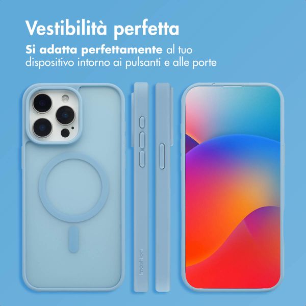 imoshion Cover posteriore Color Guard con MagSafe Apple iPhone 15 Pro Max - Azzurro