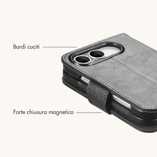 imoshion Cover a libro di Lusso Apple iPhone Duo - Nero