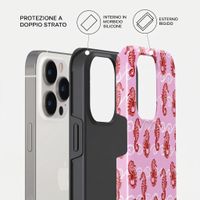 Burga Cover Posteriore Resistente con MagSafe Apple iPhone 14 Pro - Coral Reef