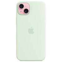 Apple Cover Posteriore in Silicone con MagSafe Apple iPhone 15 Plus - Soft Mint