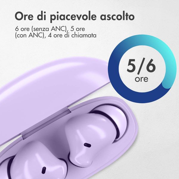 imoshion Aura Pro Auricolari in-ear wireless - Cancellazione attiva del rumore (ANC) - Lavender Lilac