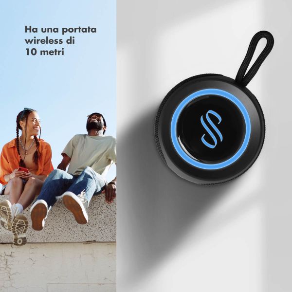 Selencia Altoparlante Bluetooth AquaPlay - Altoparlante wireless - Impermeabile - Nero
