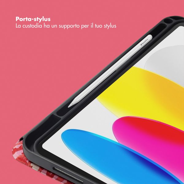 Selencia Cover per tablet Vivid Apple iPad 11 (2025) 11 pollici A16 / iPad 10 (2022) 10.9 pollici - Wild Spots Lipstick