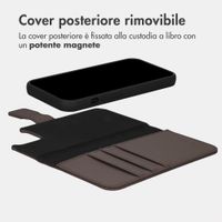 imoshion Cover a libro di lusso 2-in-1 rimovibile Apple iPhone 15 - Marrone
