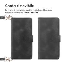 imoshion Cover a libro con Cordino Samsung Galaxy A35 - Nero